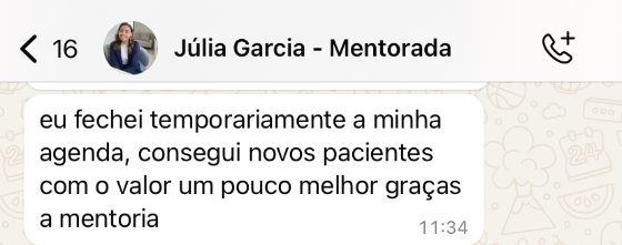 Depoimento de cliente psicóloga